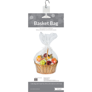 Bulk Pack of 3 Large Clear Basket Bag -Basket Not Included