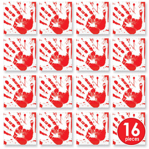 Bloody Handprints Luncheon Napkins