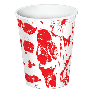 Halloween Bloody Handprints Beverage Cups - Bulk 96 Pack