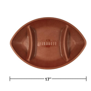 Bulk Pack of 2 Football Chip & Dip Tray