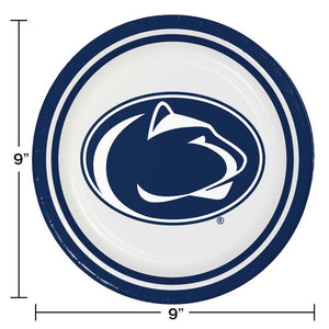 Bulk Pack of 16 Penn State Nittany Lions Paper Plates