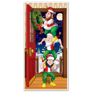 Christmas Elves Door Cover - Bulk 12 Pack