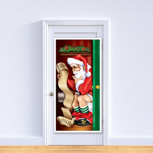 Bulk Santa Restroom Door Cover (Case of 12) by Beistle