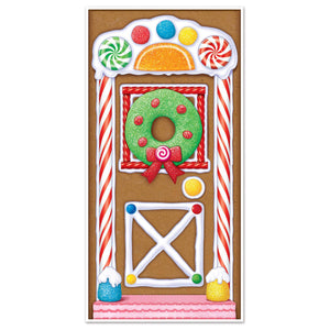 Christmas Gingerbread House Door Cover - Bulk 12 Pack