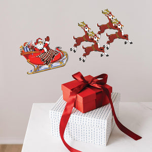 Bulk Vintage Christmas Santa & Sleigh Cutouts (Case of 60) by Beistle