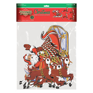 Bulk Vintage Christmas Santa & Sleigh Cutouts (Case of 60) by Beistle