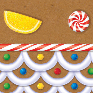 Bulk Gingerbread House Tablecover (Case of 12) by Beistle