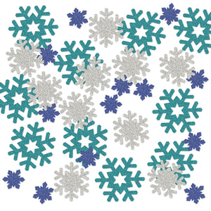 Christmas Snowflake Deluxe Sparkle Confetti (0.5 Oz/Pkg) - Bulk/12 Packs