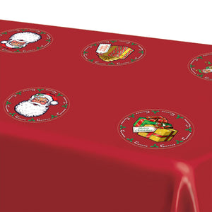 Beistle Plastic Santa's Workshop Round Placemats