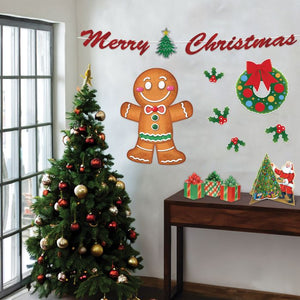 Beistle Bulk Jointed Gingerbread Man Wall Decoration - 12 Pack