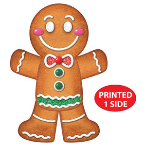 Beistle Bulk Jointed Gingerbread Man Wall Decoration - 12 Pack