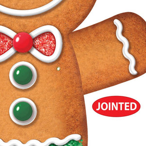 Beistle Bulk Jointed Gingerbread Man Wall Decoration - 12 Pack