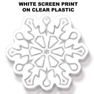 Bulk Plastic Clear Die-Cut Snowflakes (Case of 84) by Beistle