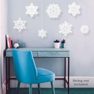 Bulk Plastic Clear Die-Cut Snowflakes (Case of 84) by Beistle