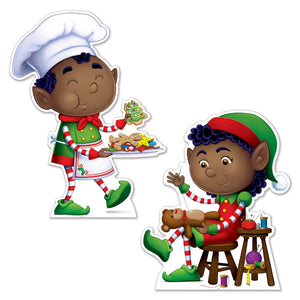 Elves Stand-Up Decorations - Bulk/8 Stand-Ups