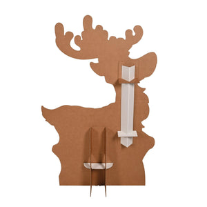 Beistle Reindeer Stand-Up - 50 inches x 31.75 inches, Christmas Decorations, 1/pkg, 4/case