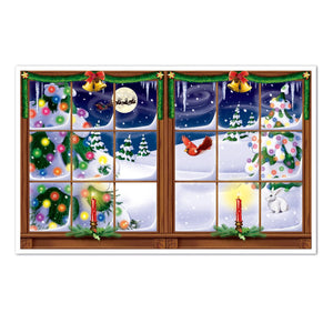 Snowy Christmas Insta-View Decoration - Bulk 6 Pack