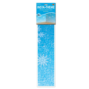 Bulk Frozen Snowflakes Backdrop Decoration (Case of 6) by Beistle