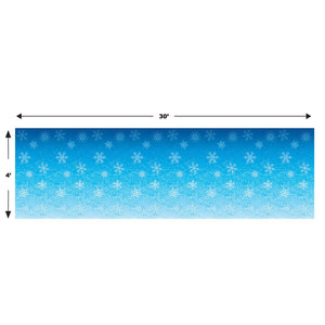 Bulk Frozen Snowflakes Backdrop Decoration (Case of 6) by Beistle