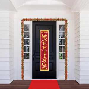 Season's Greetings Velvet-Laminated Door Panel