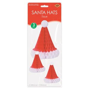 Bulk Tissue Santa Hats (12 Pkgs Per Case) by Beistle