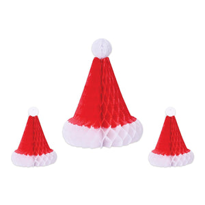 Christmas Tissue Santa Hats - Bulk 12 Pack