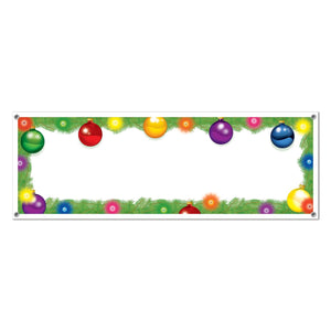 Christmas Holiday Sign Banner - Bulk 12 Pack