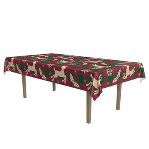 Christmas Fabric Tablecover - Bulk 12 Pack