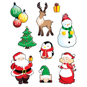 Santa/Friends Cling Sheet - Bulk/12 Cling Sheets