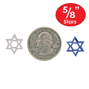 confetti Star of David - blue & silver