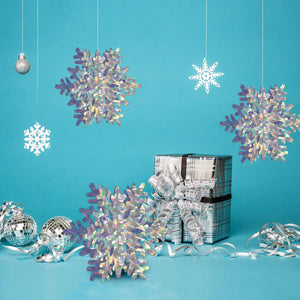 3-D Prismatic Snowflake Centerpiece