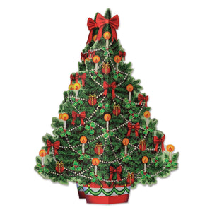 3-D Christmas Tree Centerpiece - Bulk 12 Pack