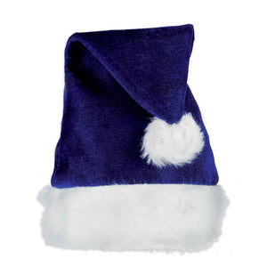 Christmas Santa Hat - blue - Bulk 12 Pack