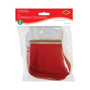 Bulk Mini Christmas Stockings (Case of 72) by Beistle