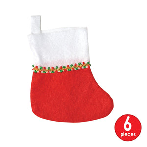 Bulk Mini Christmas Stockings (Case of 72) by Beistle