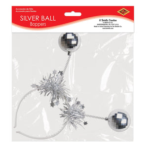 Silver Ball Boppers, party supplies, decorations, The Beistle Company, Winter/Christmas, Bulk, Holiday Party Supplies, Christmas Party Supplies, Christmas Stuff to Wear