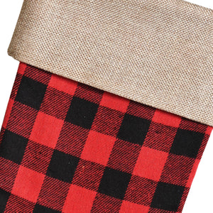 Bulk Red and Black Plaid Stocking (Case of 12) by Beistle