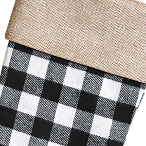 Bulk Black and White Plaid Stocking (Case of 12) by Beistle