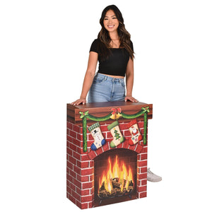 Beistle 3-D Christmas Fireplace Prop