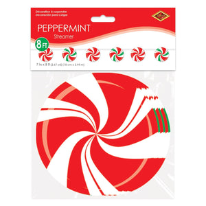 Bulk Peppermint Streamer (Case of 12) by Beistle