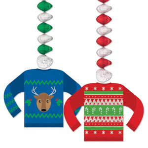 Christmas Ugly Sweater Danglers - Bulk 24 Pack