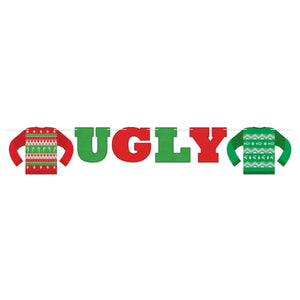 Christmas Ugly Sweater Streamer - Bulk 12 Pack