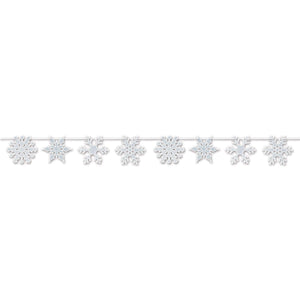 Christmas Snowflake Streamer - Bulk 12 Pack