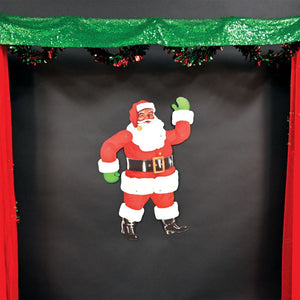 Beistle Bulk Jointed Santa Wall Decoration - 12 Pack