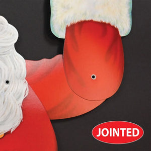 Beistle Bulk Jointed Santa Wall Decoration - 12 Pack