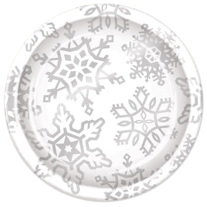 Snowflake Plates - Bulk 96 Pack