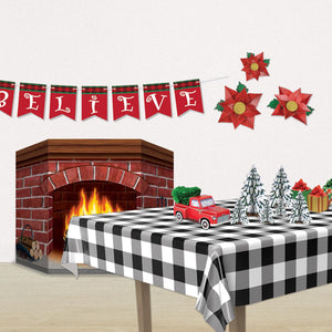 Bulk Christmas Brick Fireplace Stand-Up (Case of 6) by Beistle