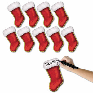 Mini Christmas Stocking Cutouts - Bulk 120 Pack