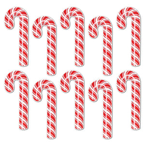 Christmas Mini Candy Cane Cutouts - Bulk 120 Pack