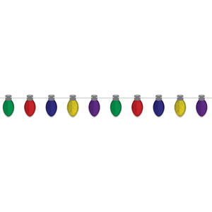 Christmas Light Bulb Streamer - Bulk 12 Pack